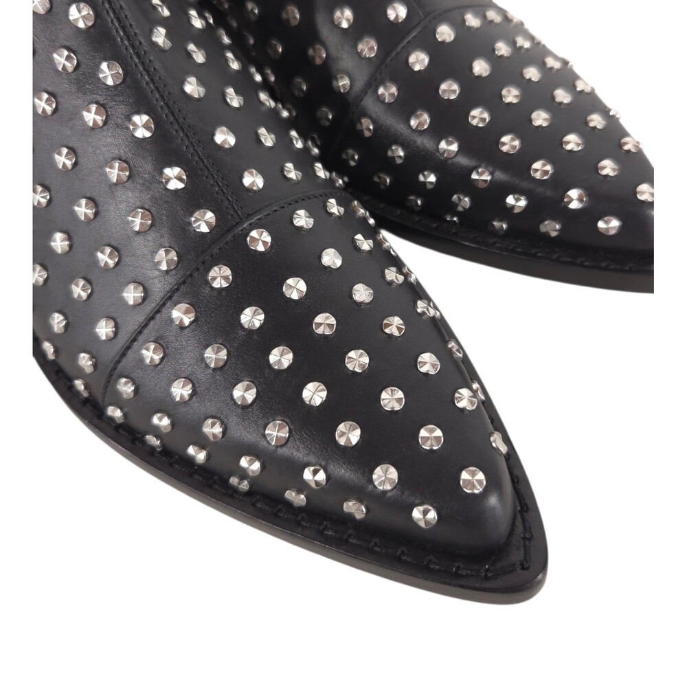 Alexander McQueen Studded Boots US 6 EU 36 Womens Black Silver $1590 - Picture 5 of 11